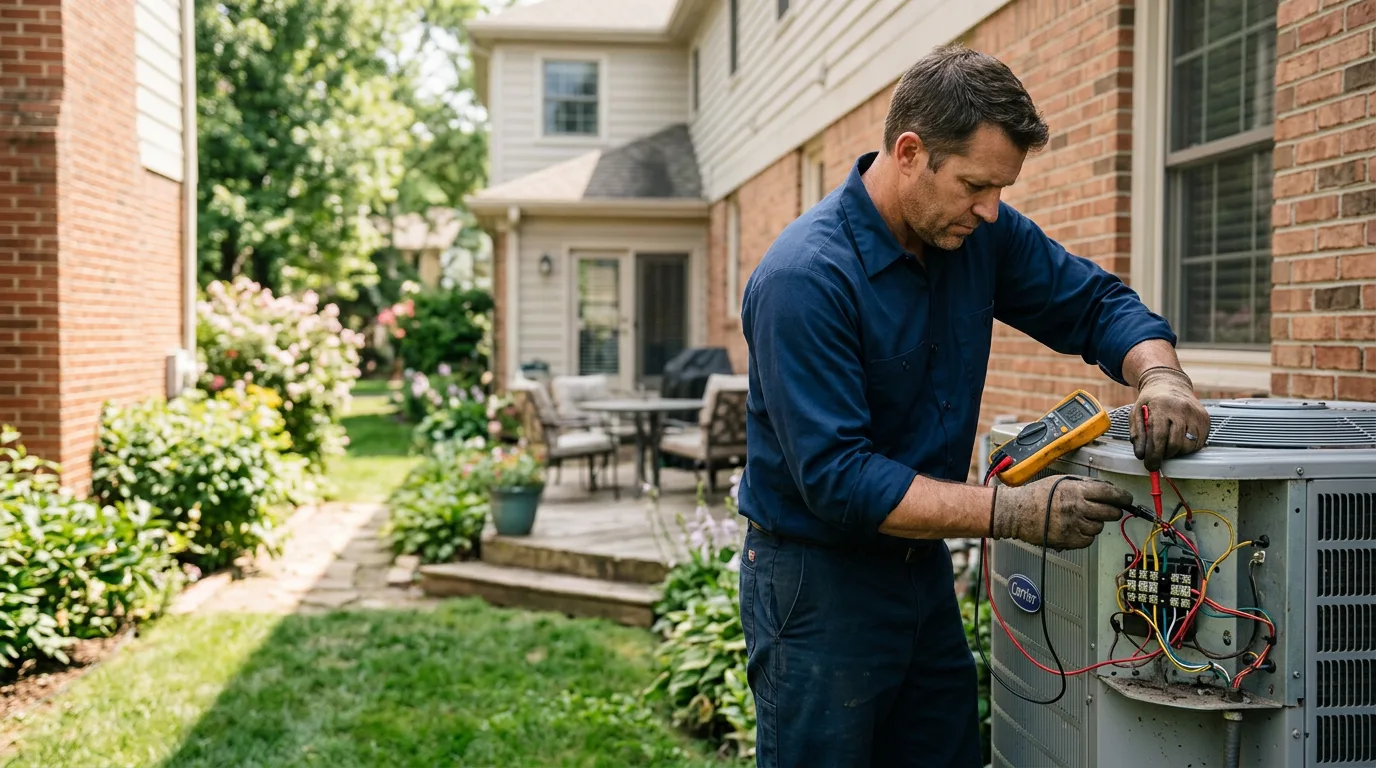 HVAC technician working near Taftville, CT